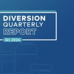 The cover of the report titled "Diversion Quarterly Report, Q1 2024"